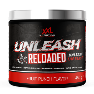 XXL Nutrition Unleash Reloaded Pre-Workout Fruit Punch 30 Doseringen (8719881027359)